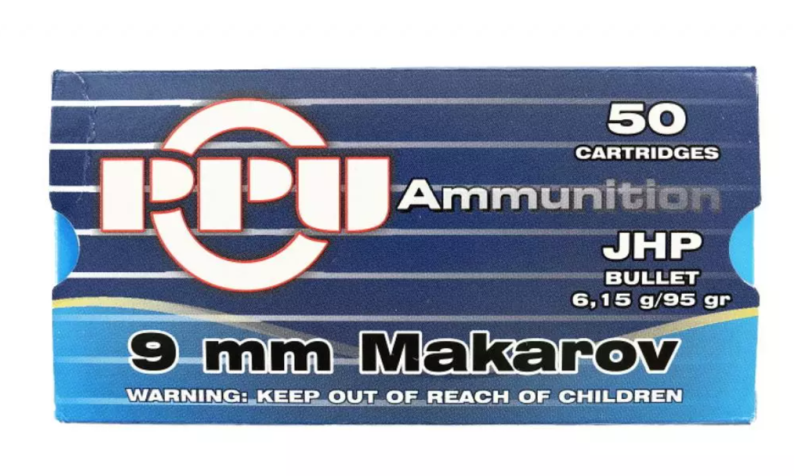 купить патрон 9x18 (.9 mm Makarov) JHP 6,15 PPU